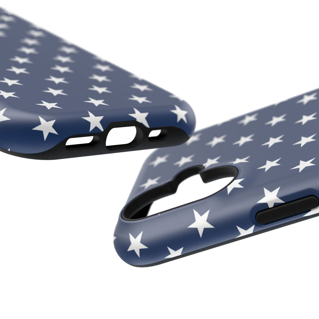 Deep Blue Stars Tough iPhone Case