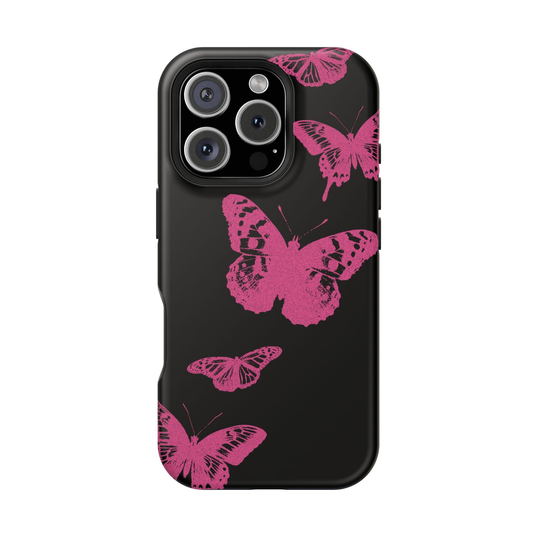 Pink Butterflies Tough iPhone Case