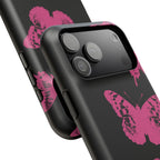 Pink Butterflies Tough iPhone Case