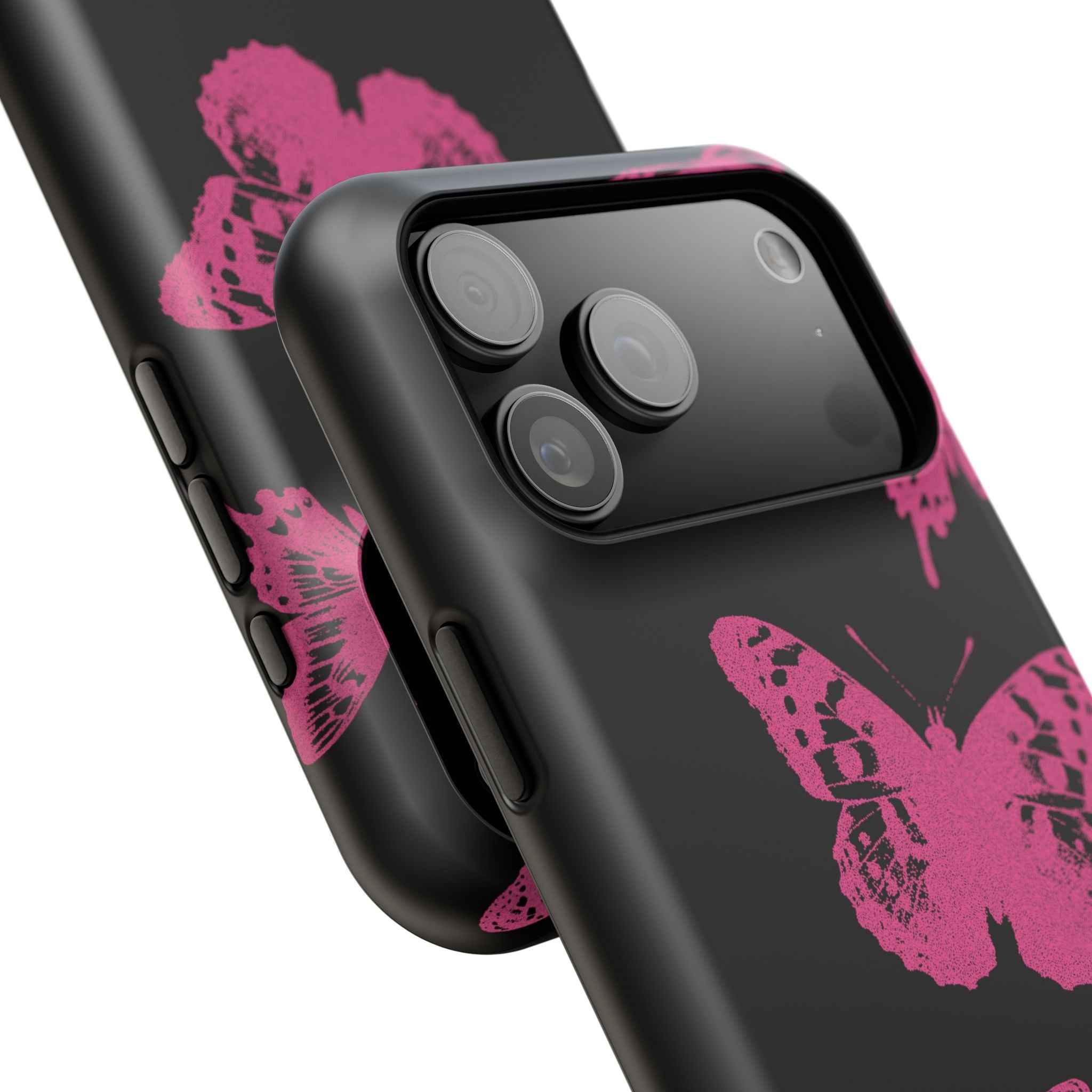 Pink Butterflies Tough iPhone Case