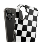 Black Grid Tough iPhone Case
