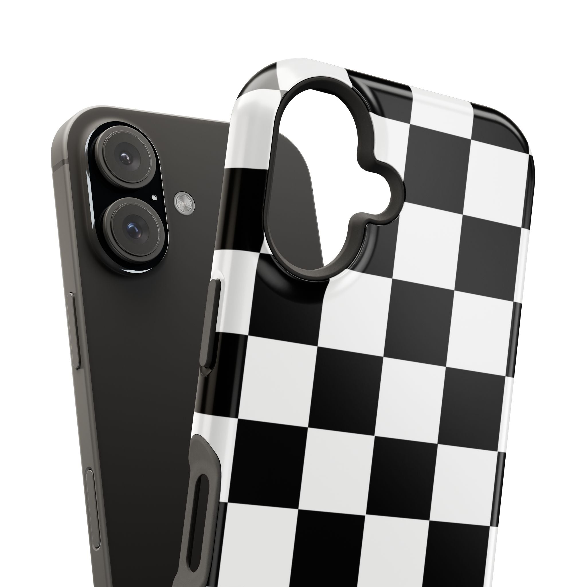 Black Grid Tough iPhone Case