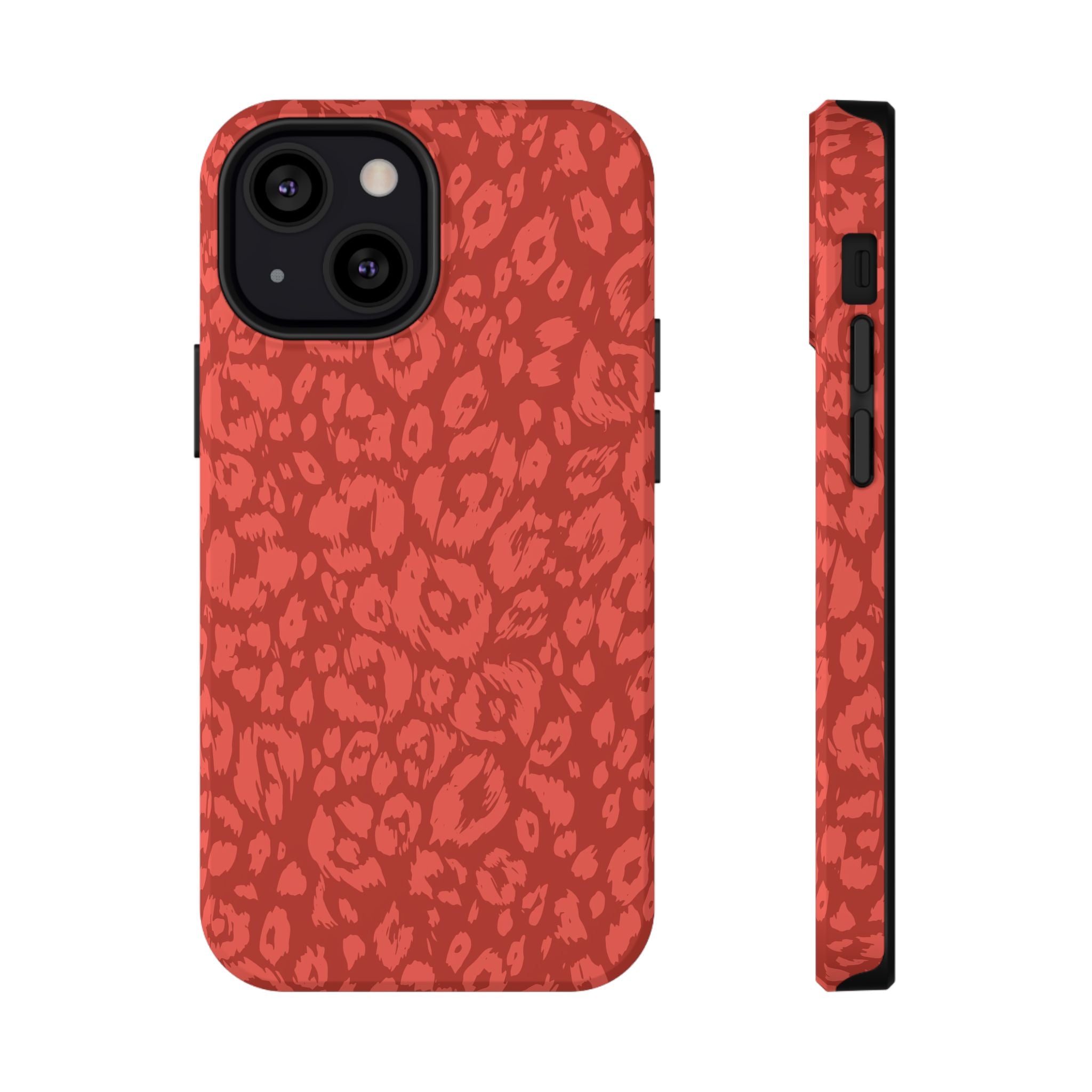 Red Leopard Tough iPhone Case