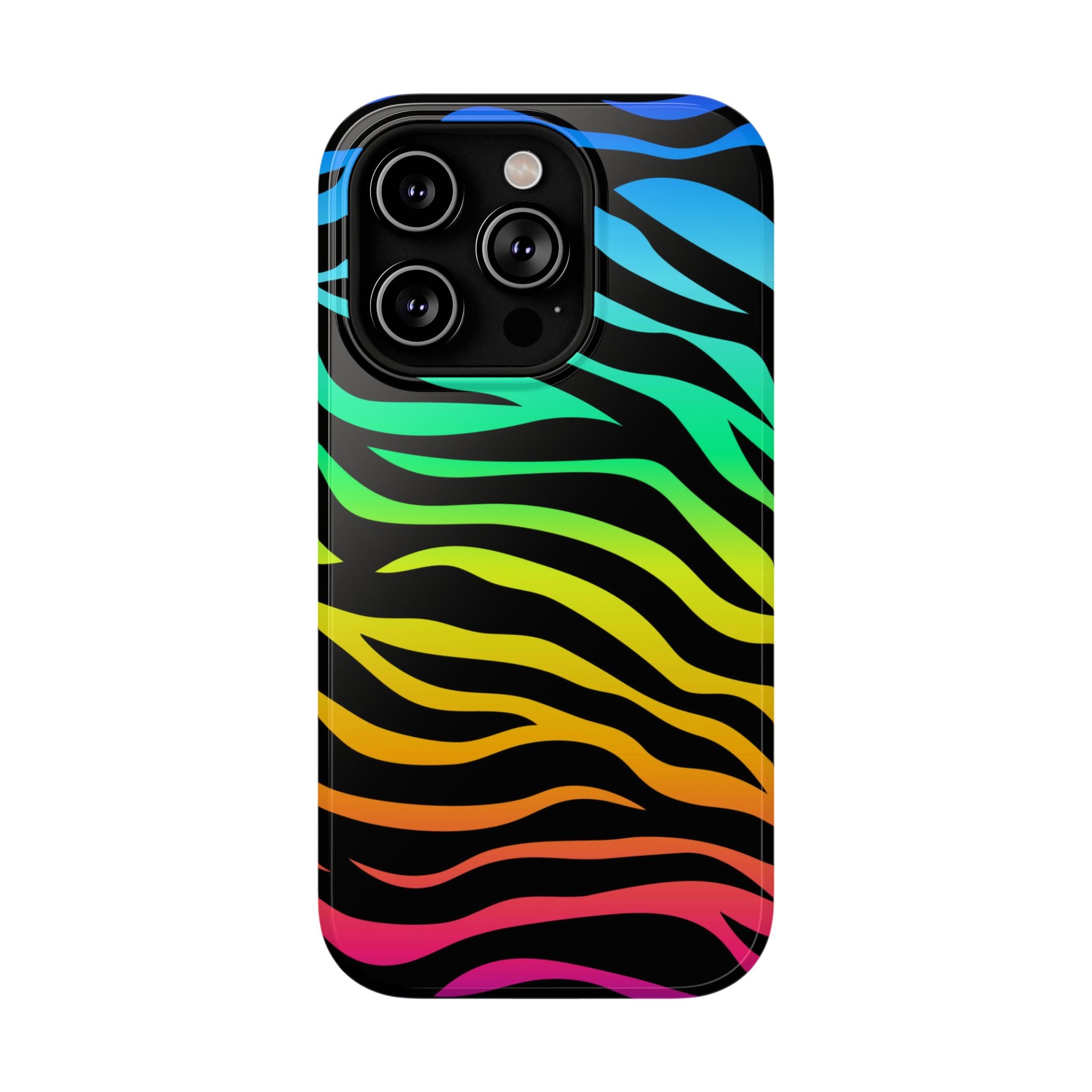 Neon Stripes Tough iPhone Case
