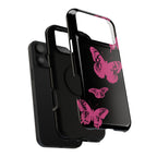 Pink Butterflies Tough iPhone Case