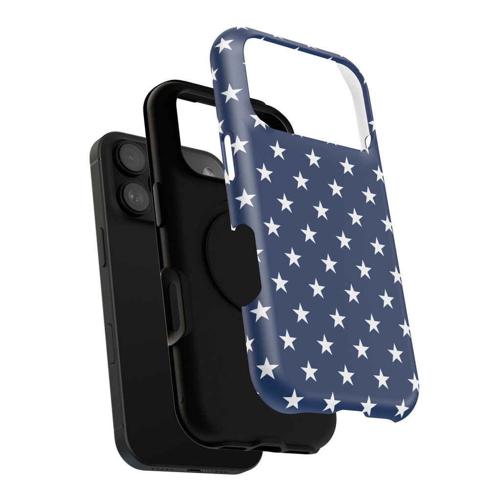 Deep Blue Stars Tough iPhone Case