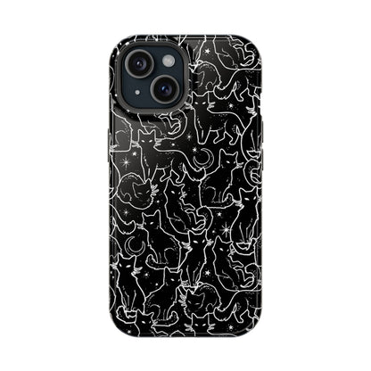 Black Cats MagSafe Tough iPhone Case