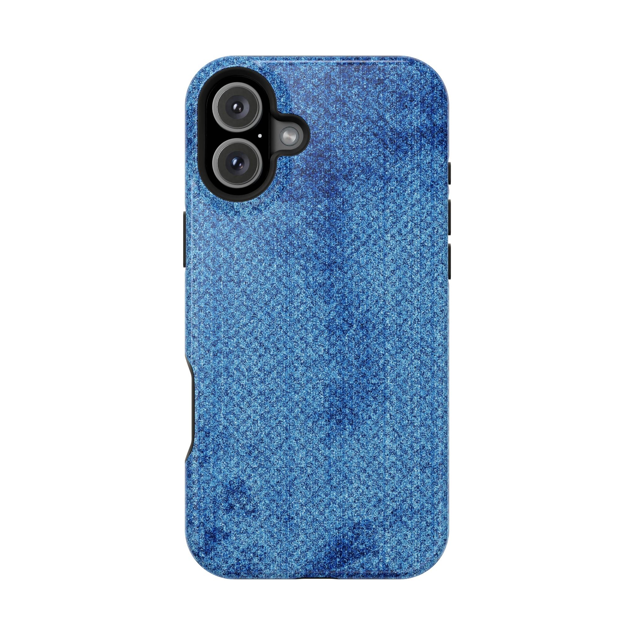 Blue Denim Tough iPhone Case