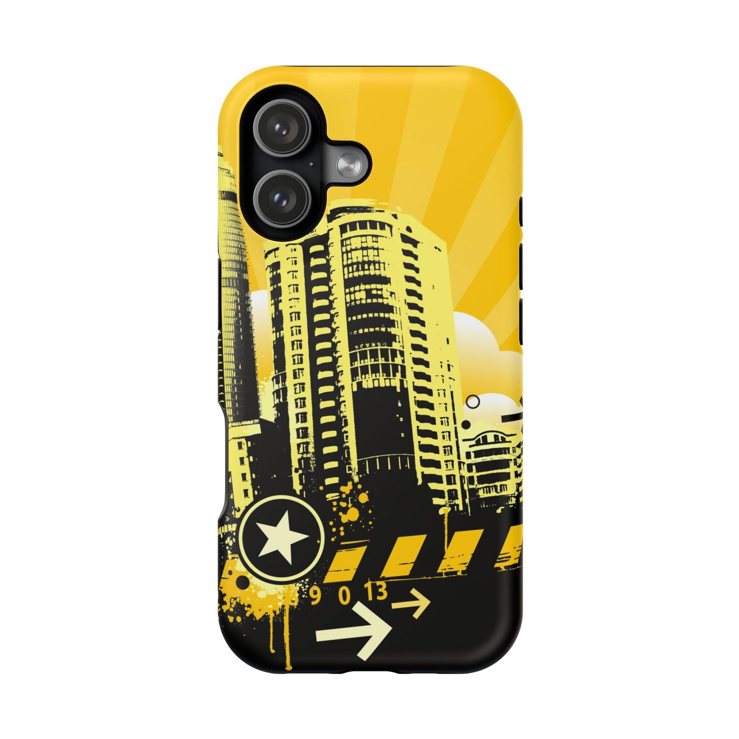 Yellow City Tough iPhone Case