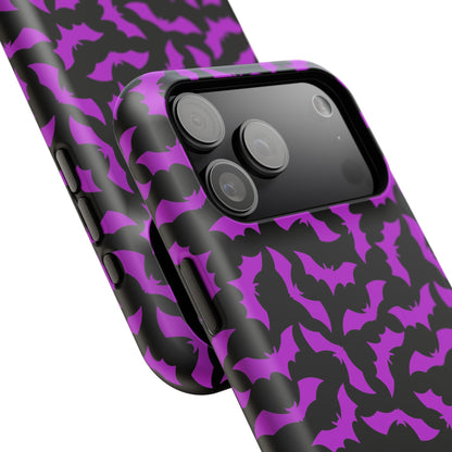 Purple Bats MagSafe Tough iPhone Case