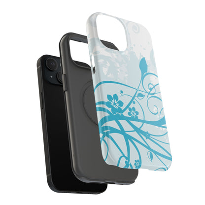 Blue Bloom Tough iPhone Case
