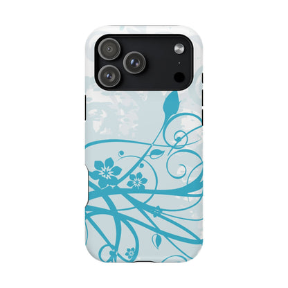 Blue Bloom Tough iPhone Case