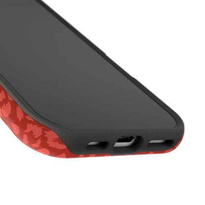 Red Leopard MagSafe Tough iPhone Case