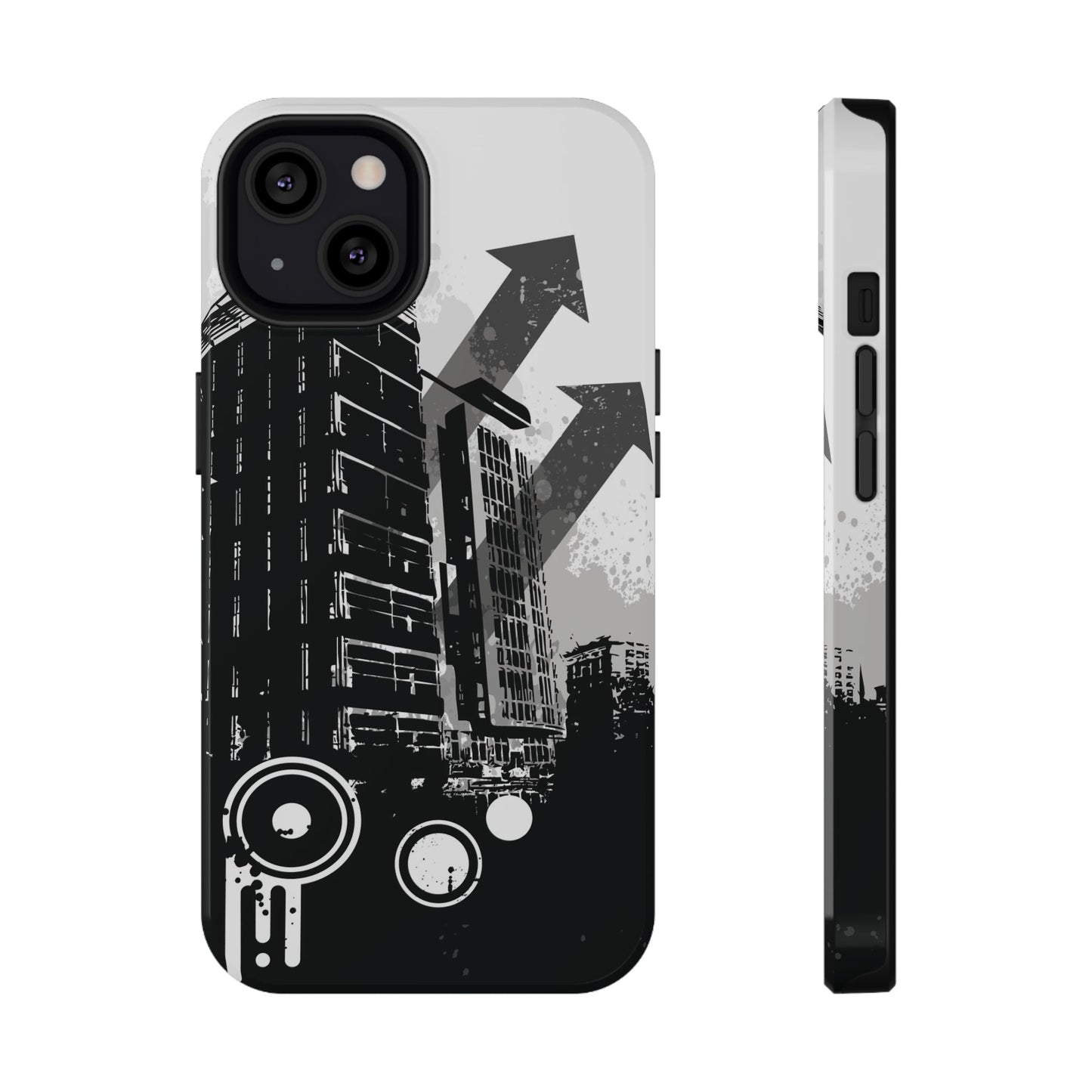 Monochrome City Tough iPhone Case