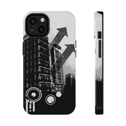 Monochrome City Tough iPhone Case
