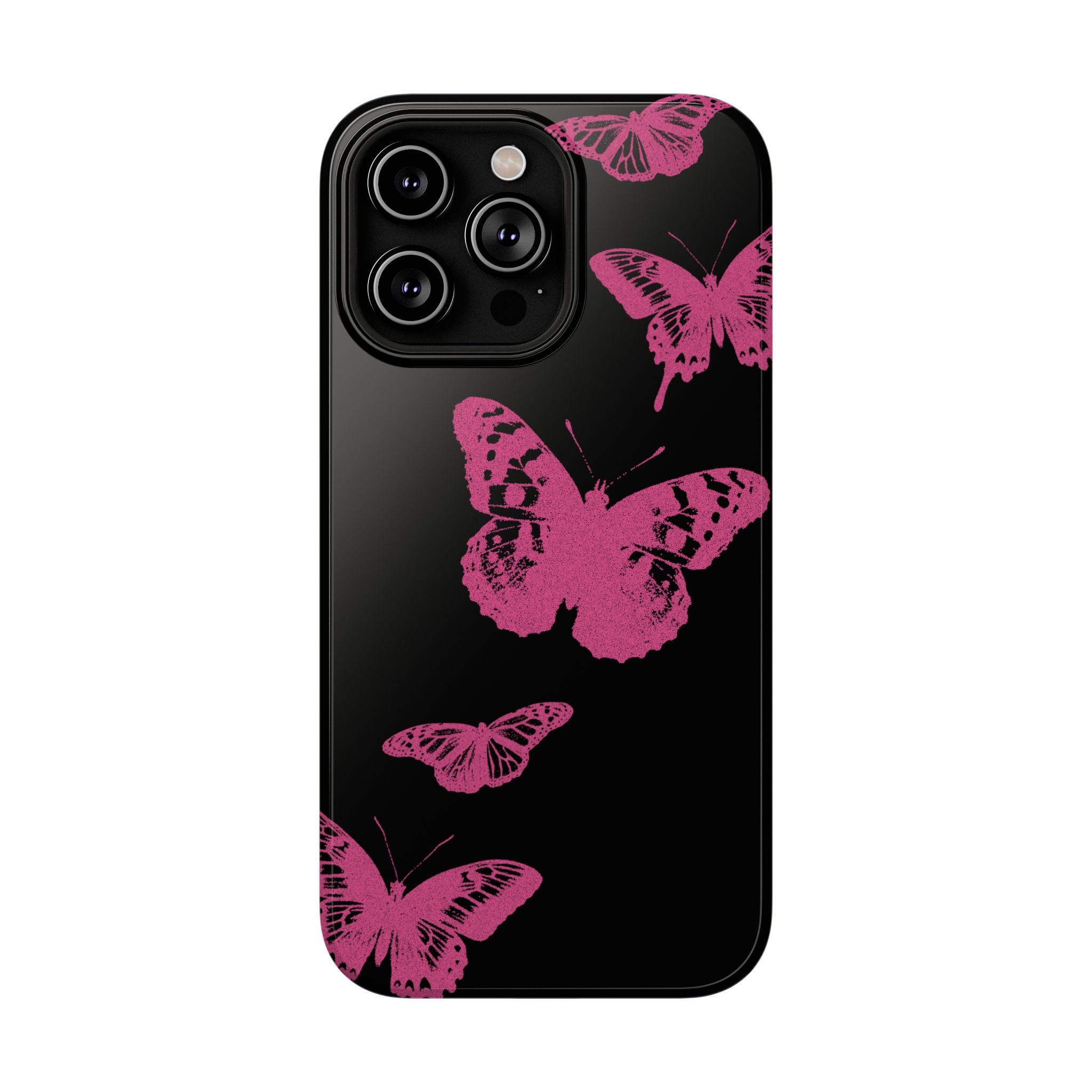 Pink Butterflies Tough iPhone Case