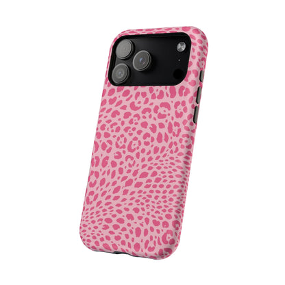 Light Pink Leopard MagSafe Tough iPhone Case