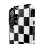 Black Grid Tough iPhone Case