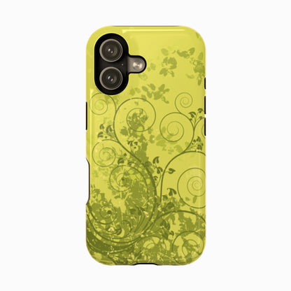 Green Bloom Tough iPhone Case