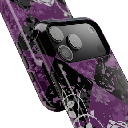 Checkered Rose Tough iPhone Case