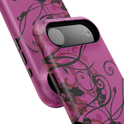 Midnight Petals Tough iPhone Case