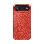 Red Leopard Tough iPhone Case