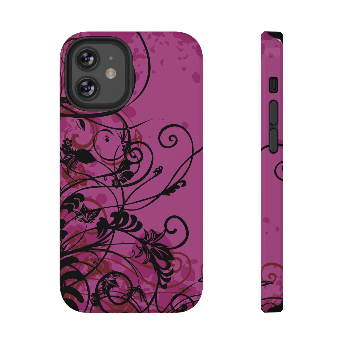 Midnight Petals Tough iPhone Case