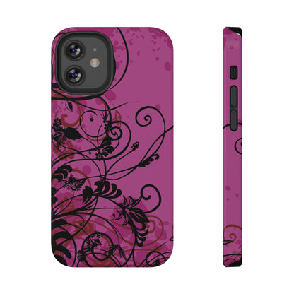 Midnight Petals Tough iPhone Case