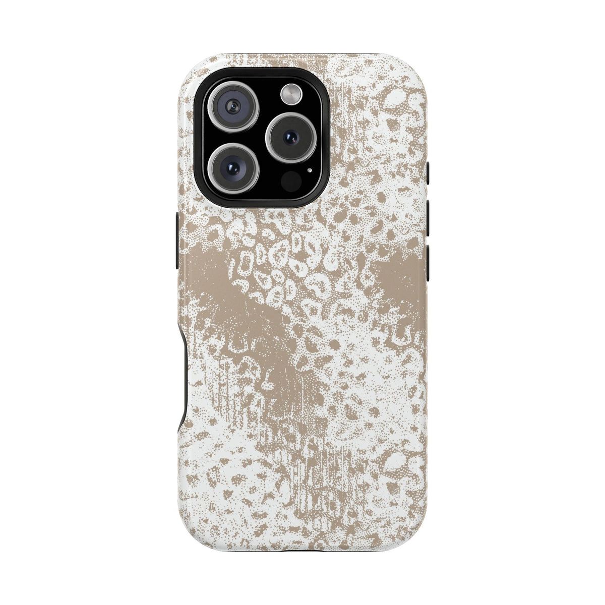 White Leopard MagSafe Tough iPhone Case