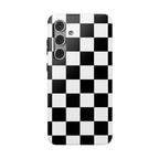 Black Grid Tough Samsung Case