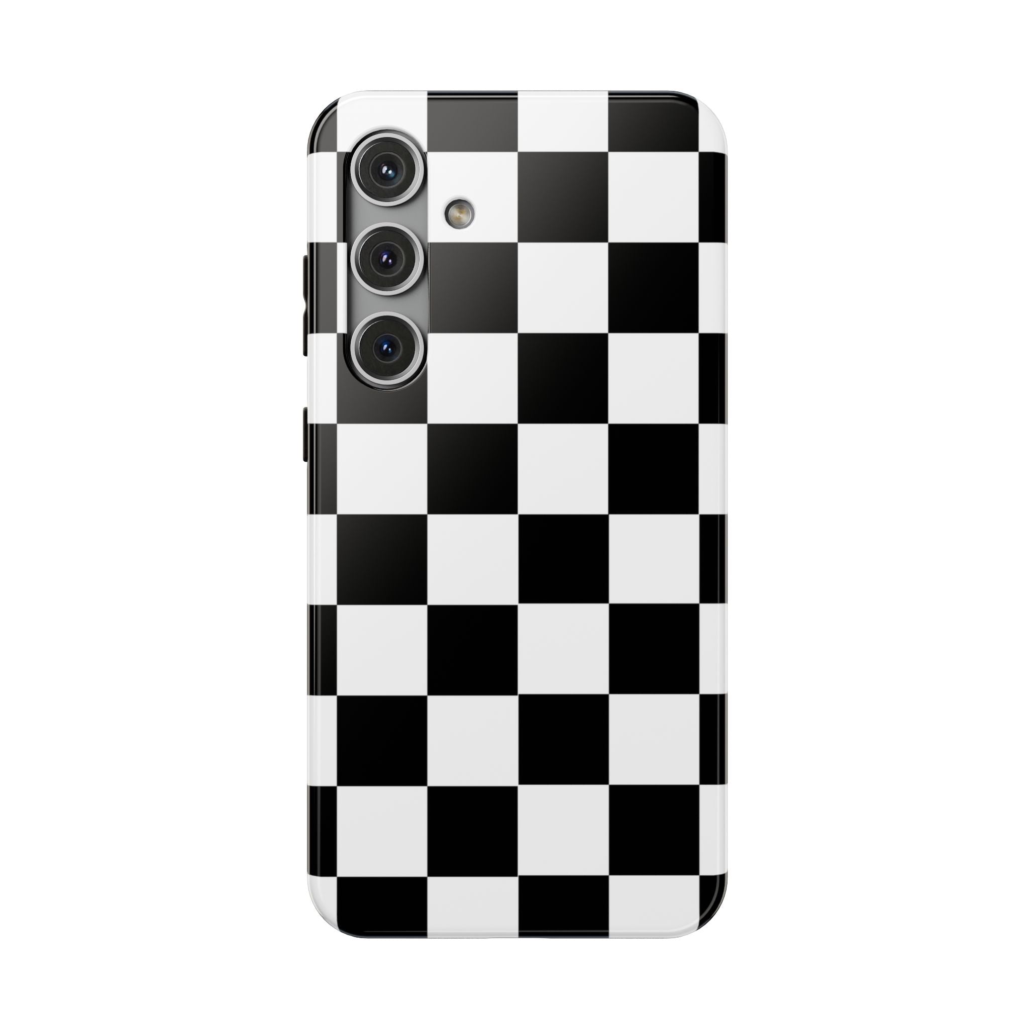 Black Grid Tough Samsung Case