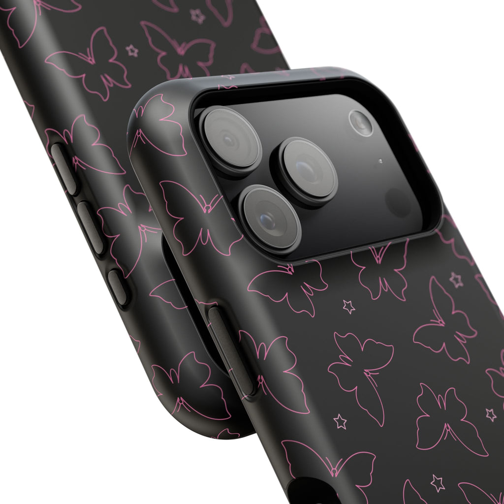 Midnight Flutter Tough iPhone Case