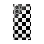 Black Grid Tough Samsung Case