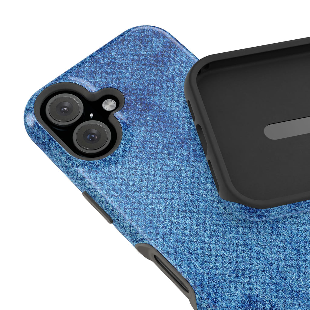 Blue Denim Tough iPhone Case