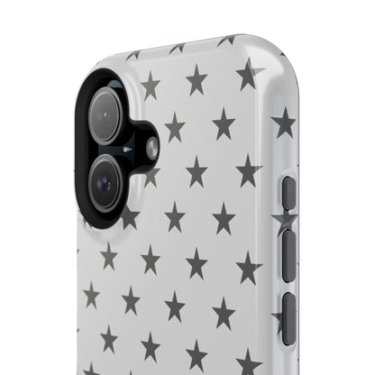Grey Stars MagSafe Tough iPhone Case