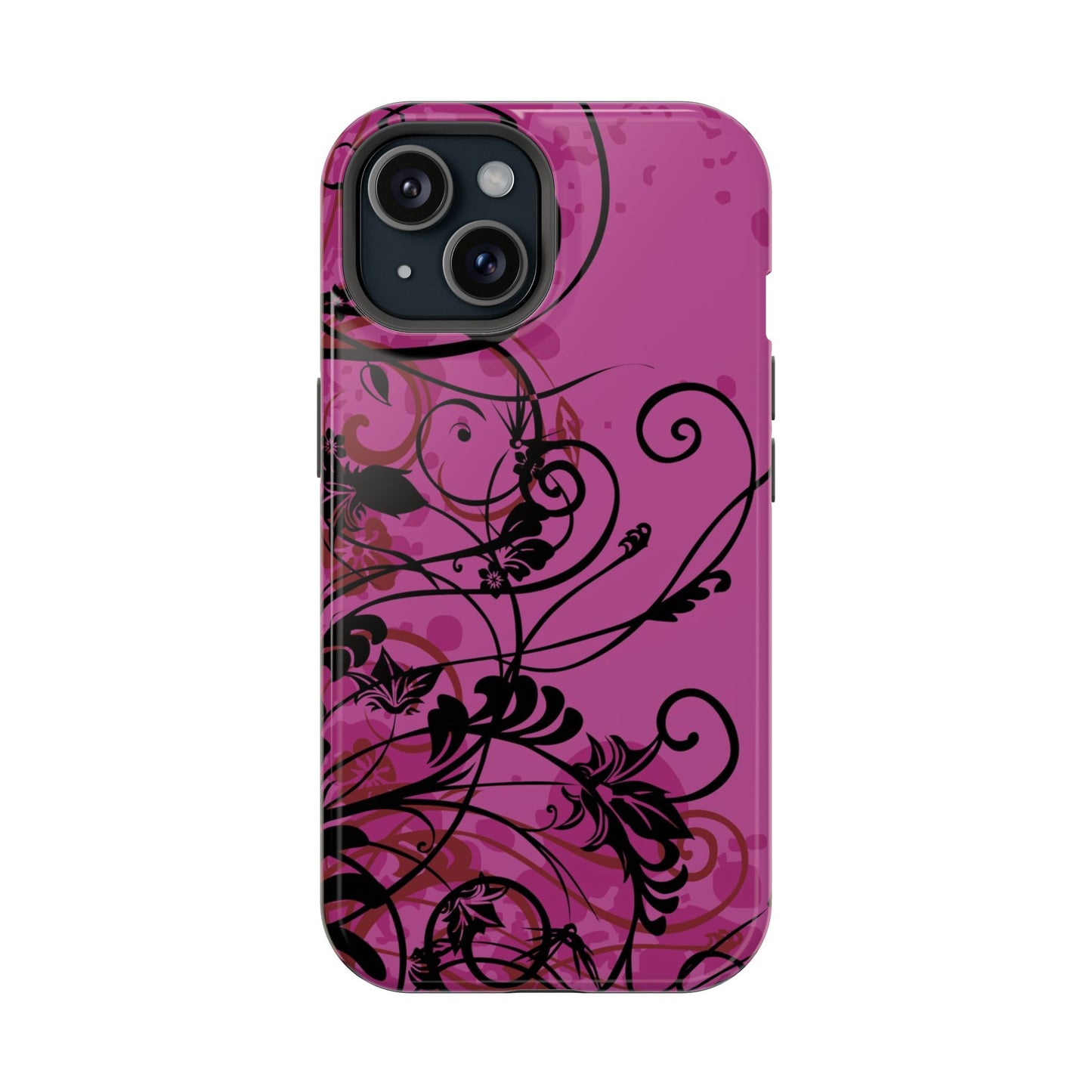 Midnight Petals Tough iPhone Case