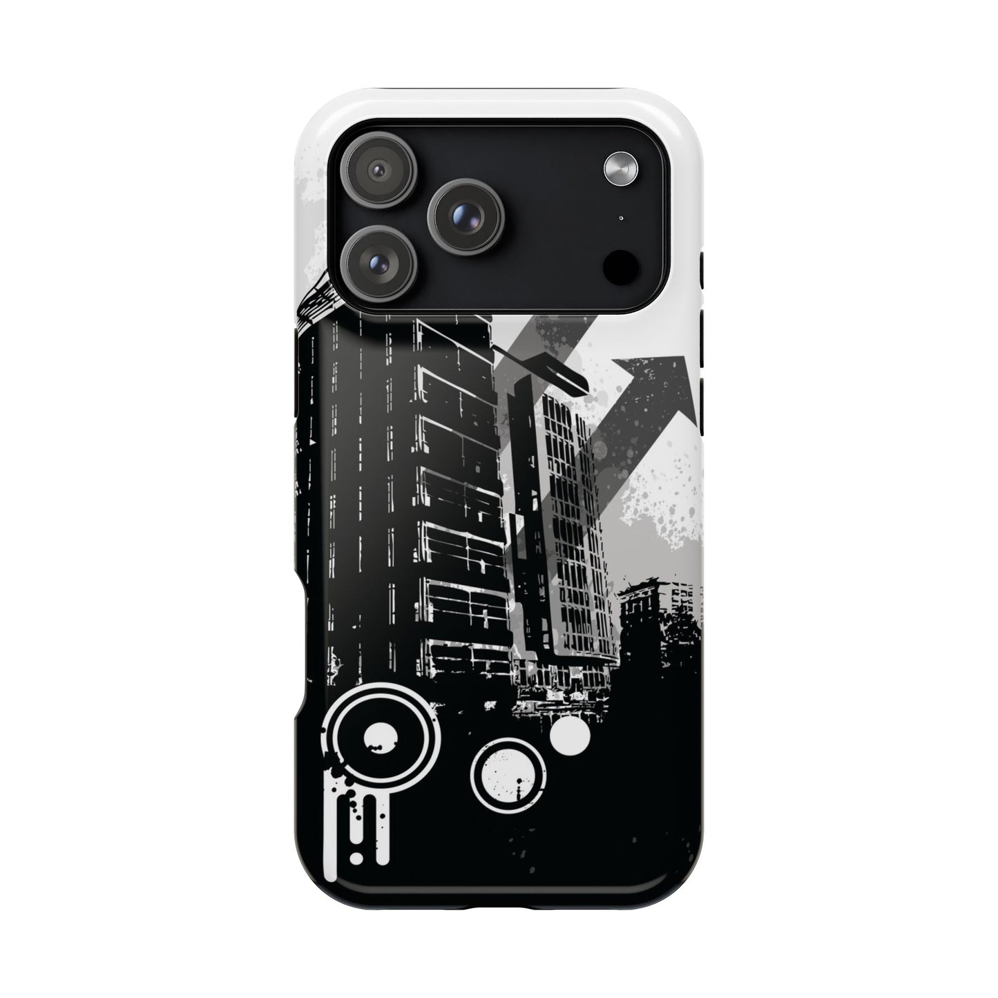Monochrome City Tough iPhone Case