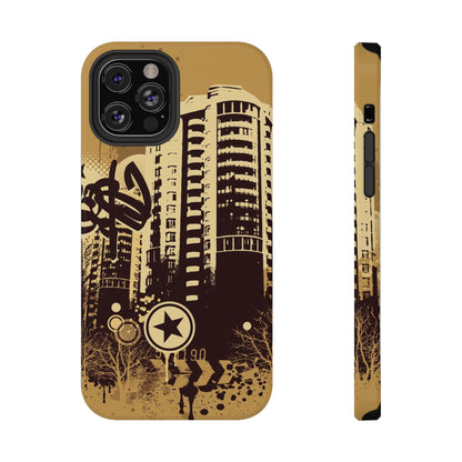 Brown City Tough iPhone Case