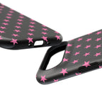 Pink Stars Tough iPhone Case