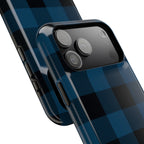 Blue Flannel Tough iPhone Case
