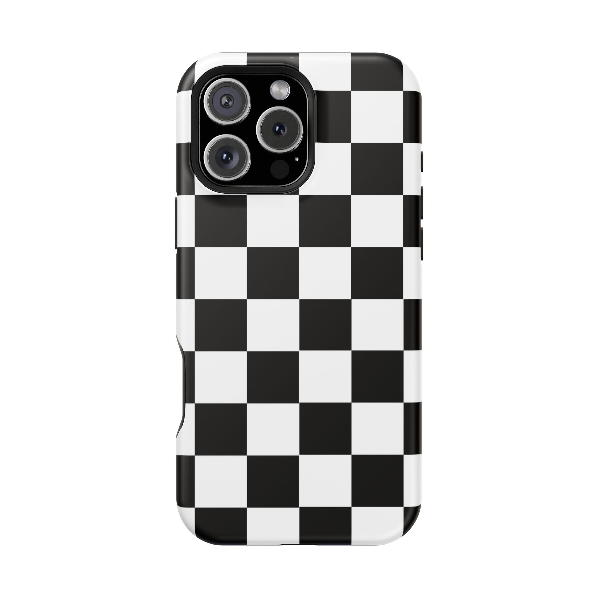 Black Grid Tough iPhone Case