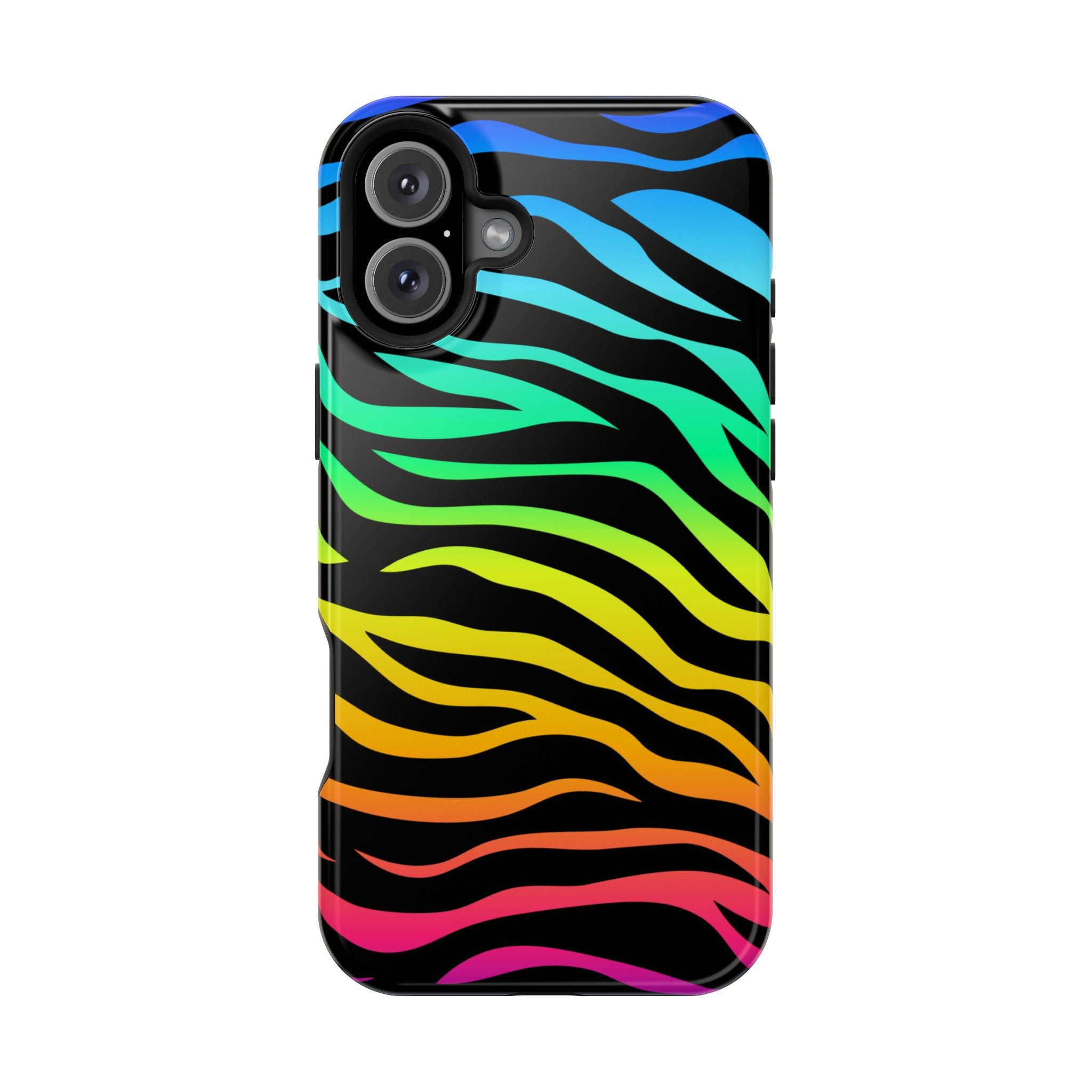 Neon Stripes Tough iPhone Case