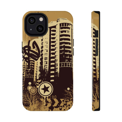 Brown City Tough iPhone Case