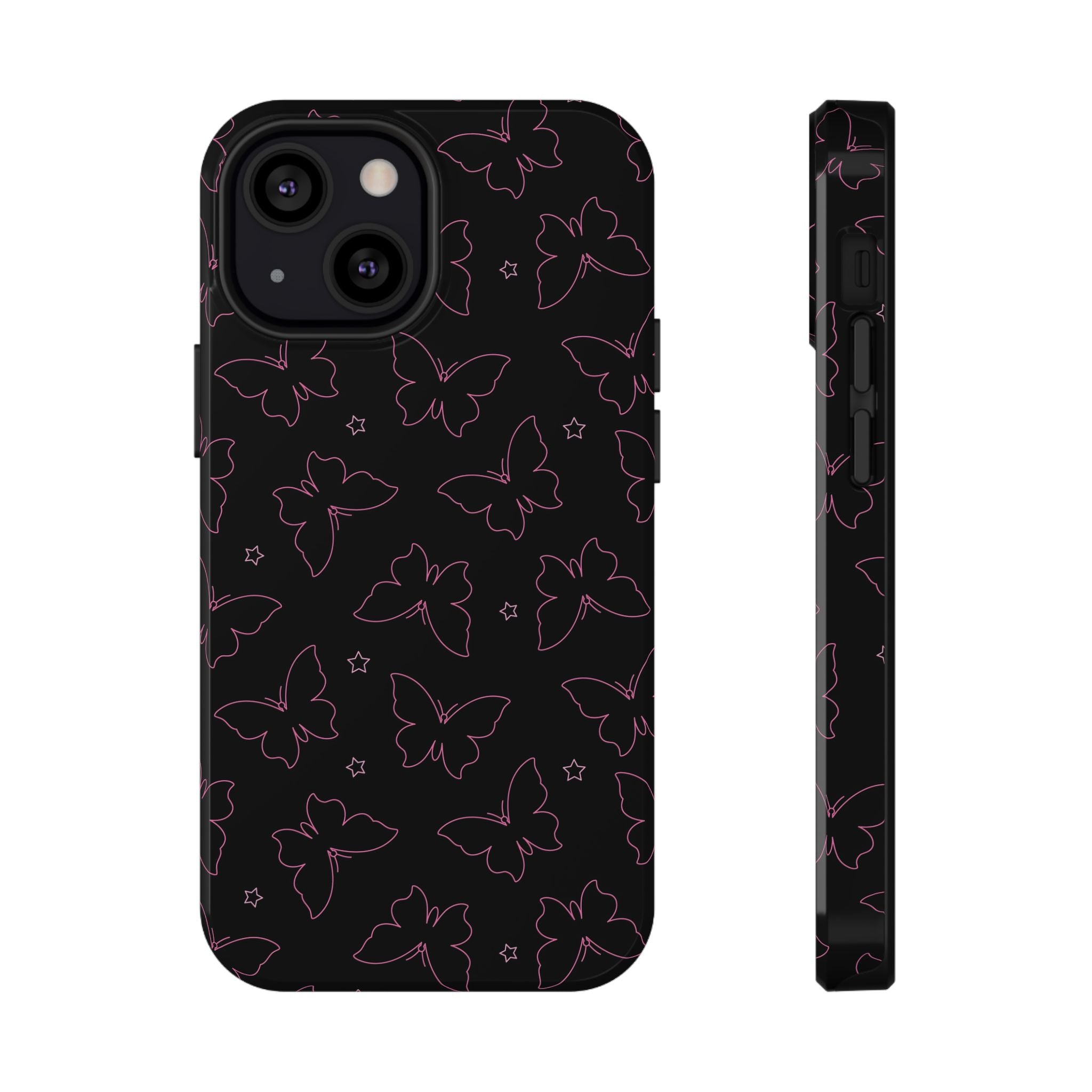 Midnight Flutter Tough iPhone Case