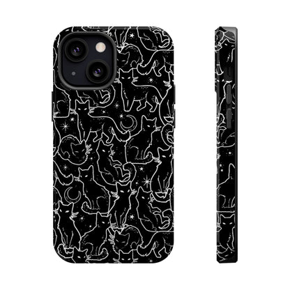 Black Cats MagSafe Tough iPhone Case