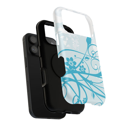 Blue Bloom Tough iPhone Case