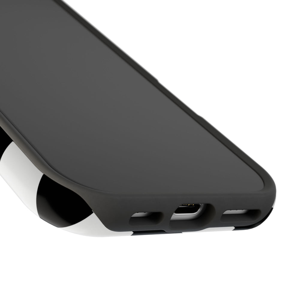 Black Grid Tough iPhone Case