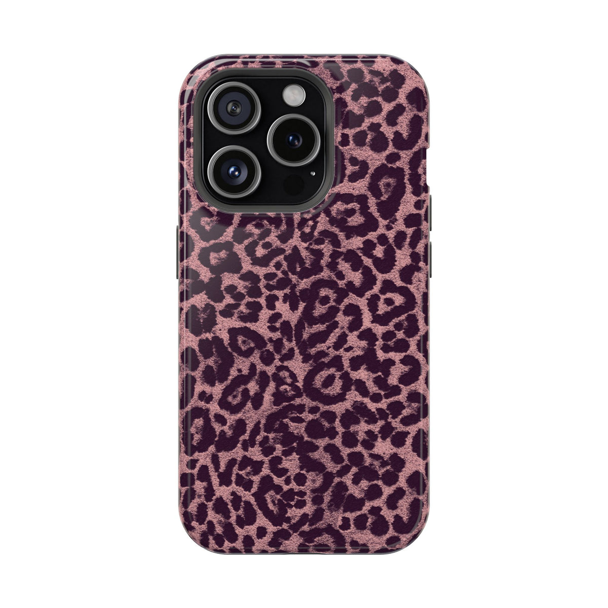 Purple Leopard MagSafe Tough iPhone Case