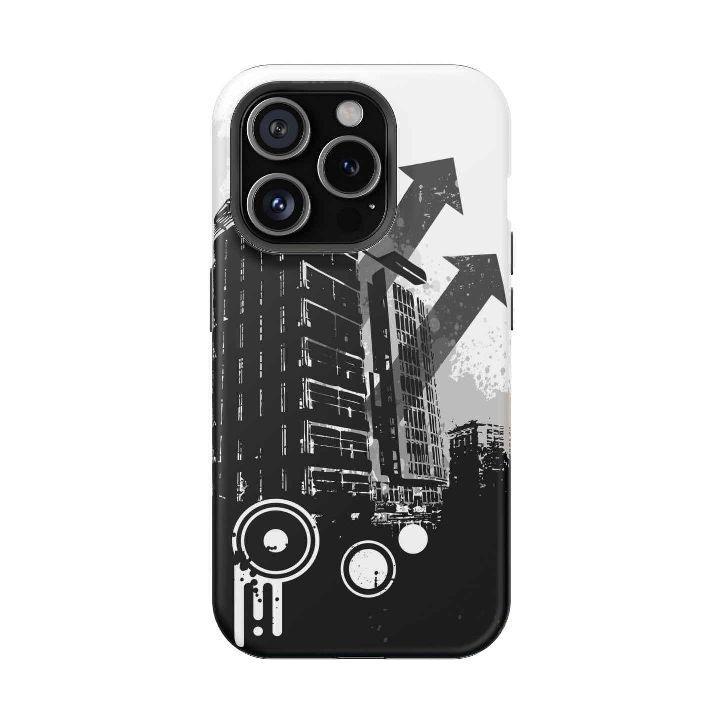 Monochrome City Tough iPhone Case