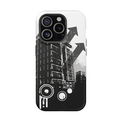 Monochrome City Tough iPhone Case